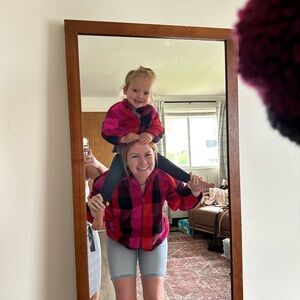 Mommy & Me Pink Sherpa Jackets